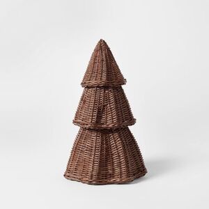 Studio McGee Woven Rattan Tree Accent in Brown